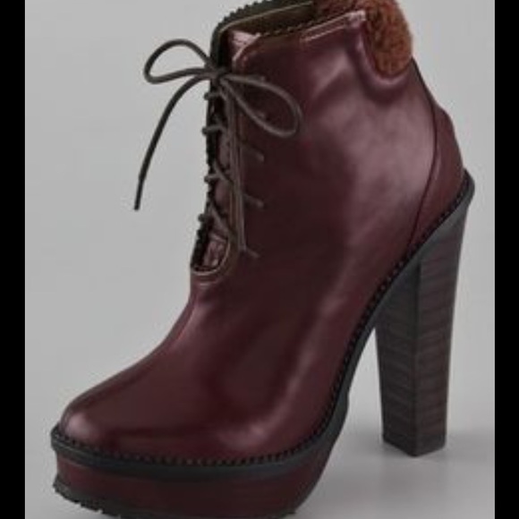 Opening Ceremony Laetitia 2 Lace Up Lug Boots - Picture 2 of 8